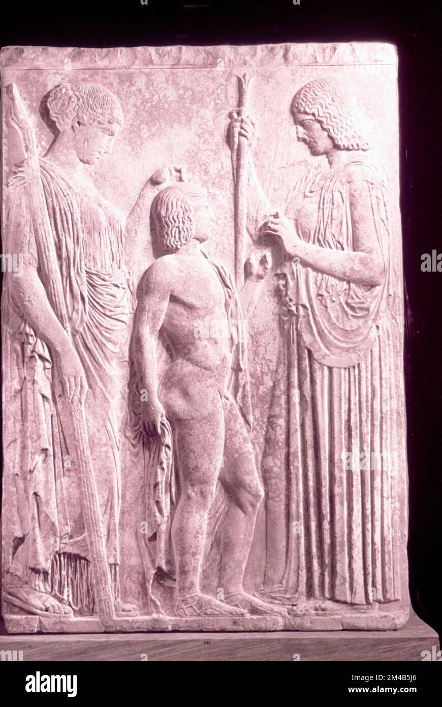 Big votive relief from Eleusis, Greece 440 bc Stock Photo Alamy