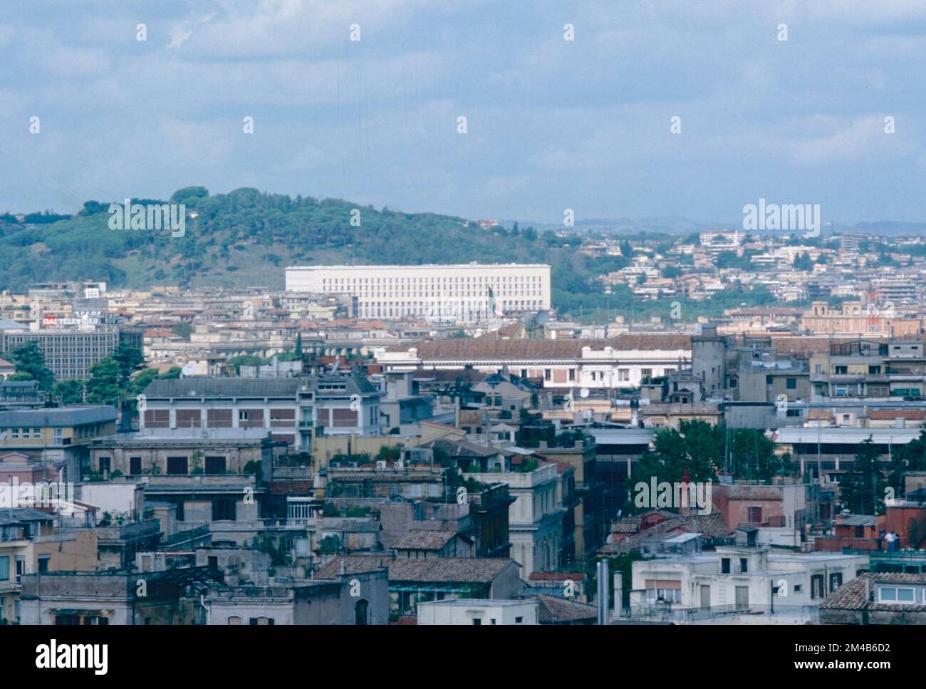 View of the white marble palace of Farnesina, seat of the Ministry of Foreign Affairs, Rome, Italy 1992 Stock Photo