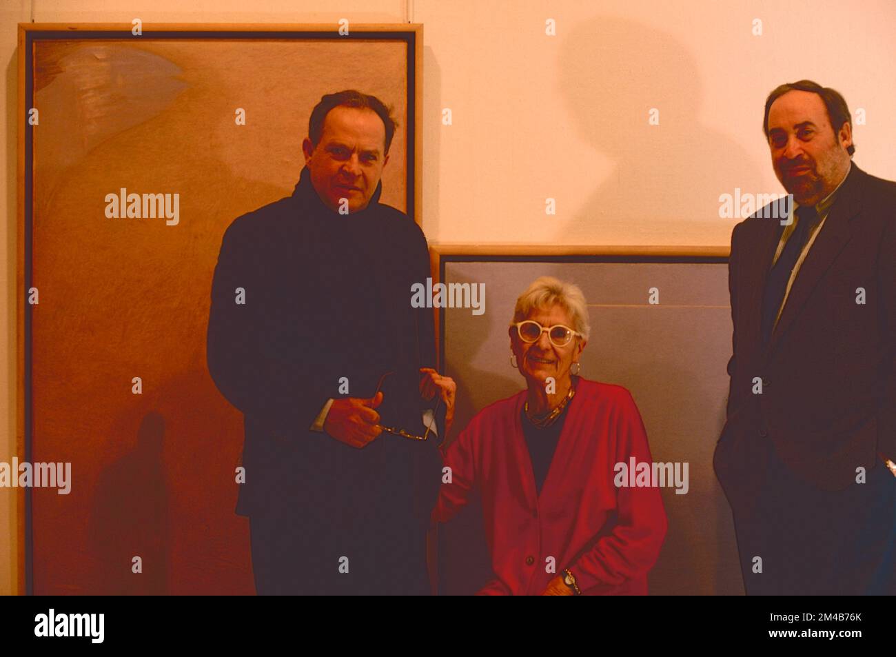 Italian artist Piero Guccione, Laura Mazza and politician and trade