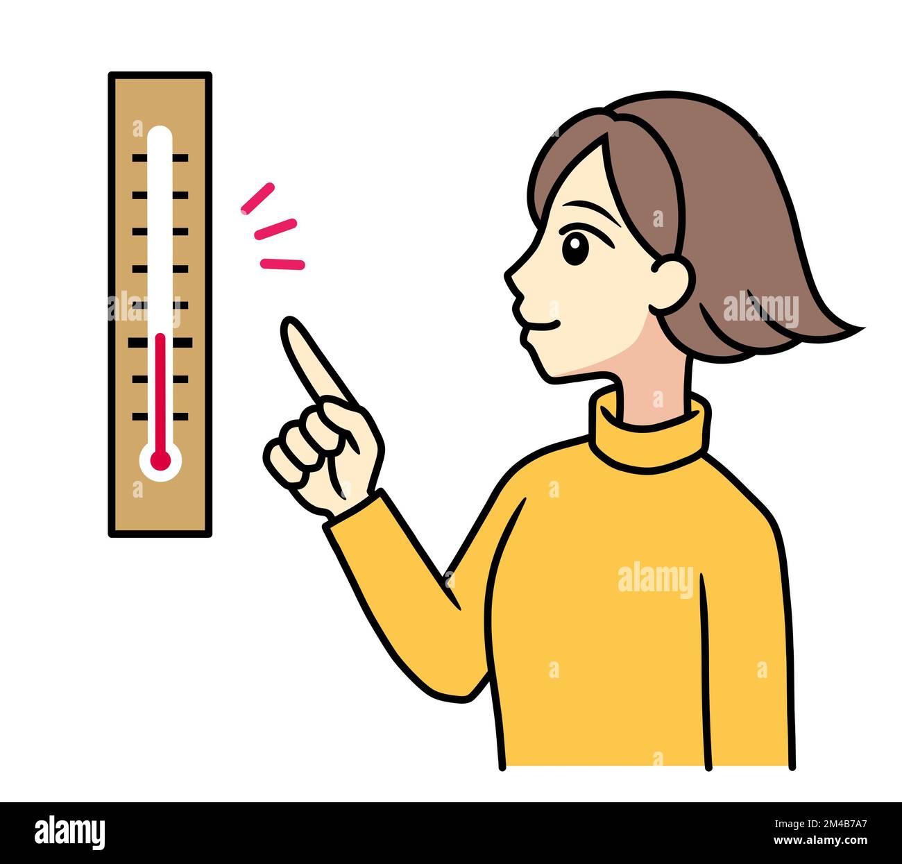 https://c8.alamy.com/comp/2M4B7A7/a-young-woman-checking-a-temperature-with-a-thermometer-2M4B7A7.jpg