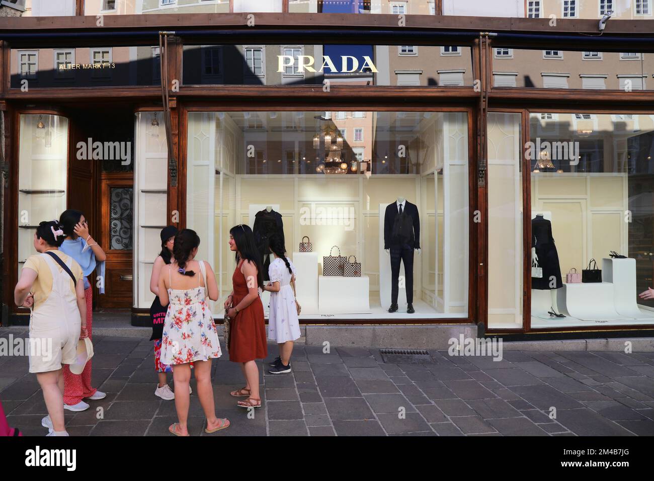 Luxury clothes shopping prada store hi-res stock photography and images -  Alamy