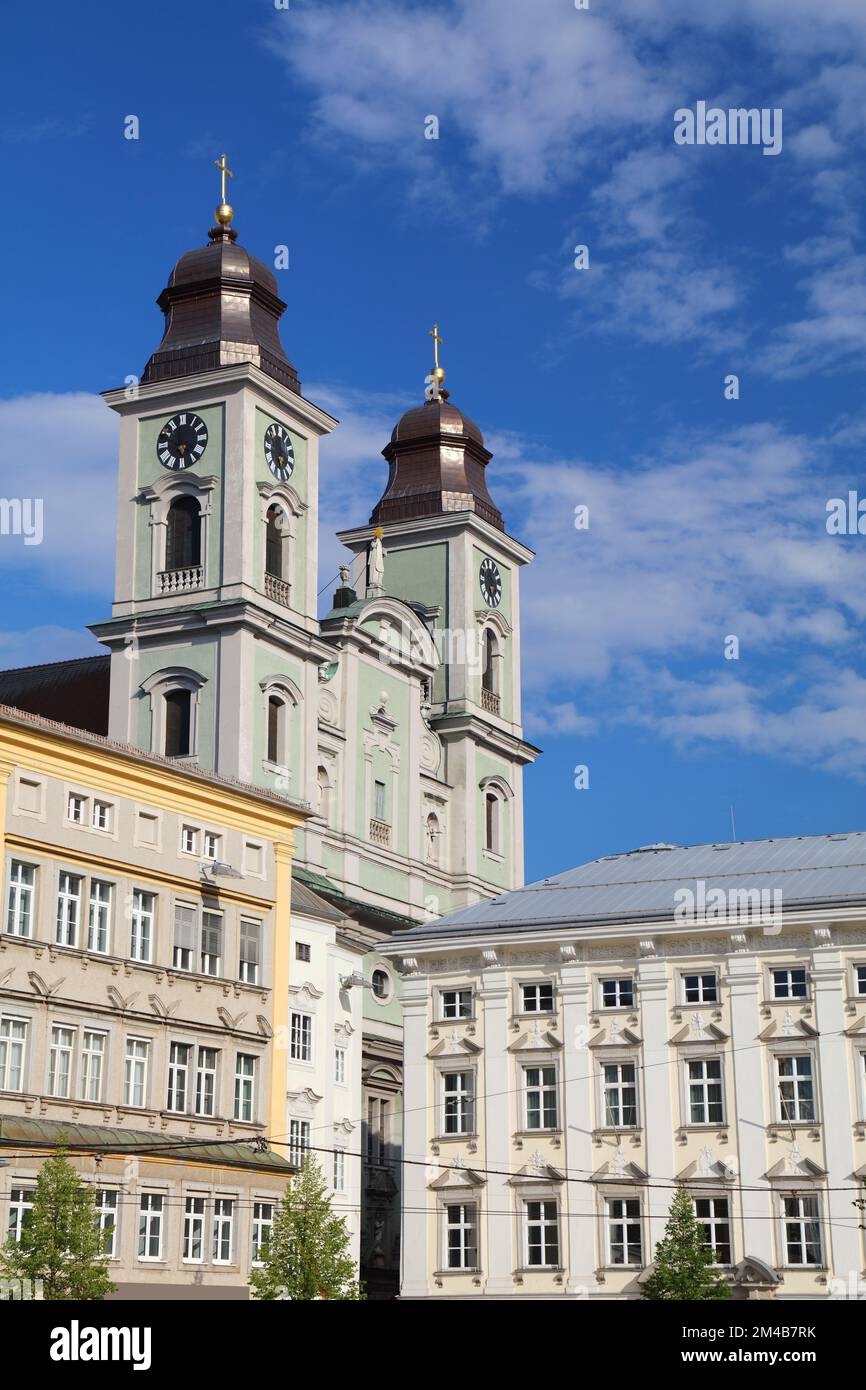 Linz city, Austria. Old town architecture skyline Stock Photo - Alamy