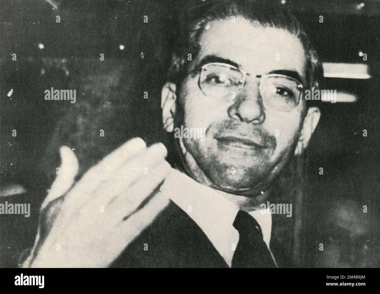 Italian-born American gangster and mafia mobster Salvatore Lucania aka Lucky Luciano, USA 1930s Stock Photo