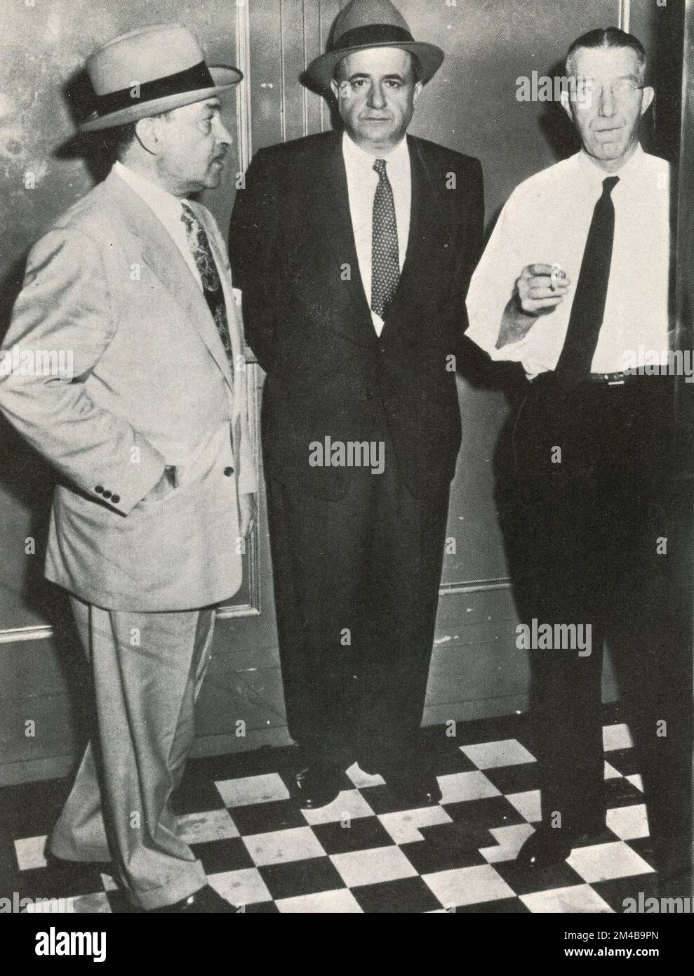 Italian American Crime Boss And Mafia Mobster Albert Anastasia With His Italian American Crime Boss And Mafia Mobster Albert Anastasia With His