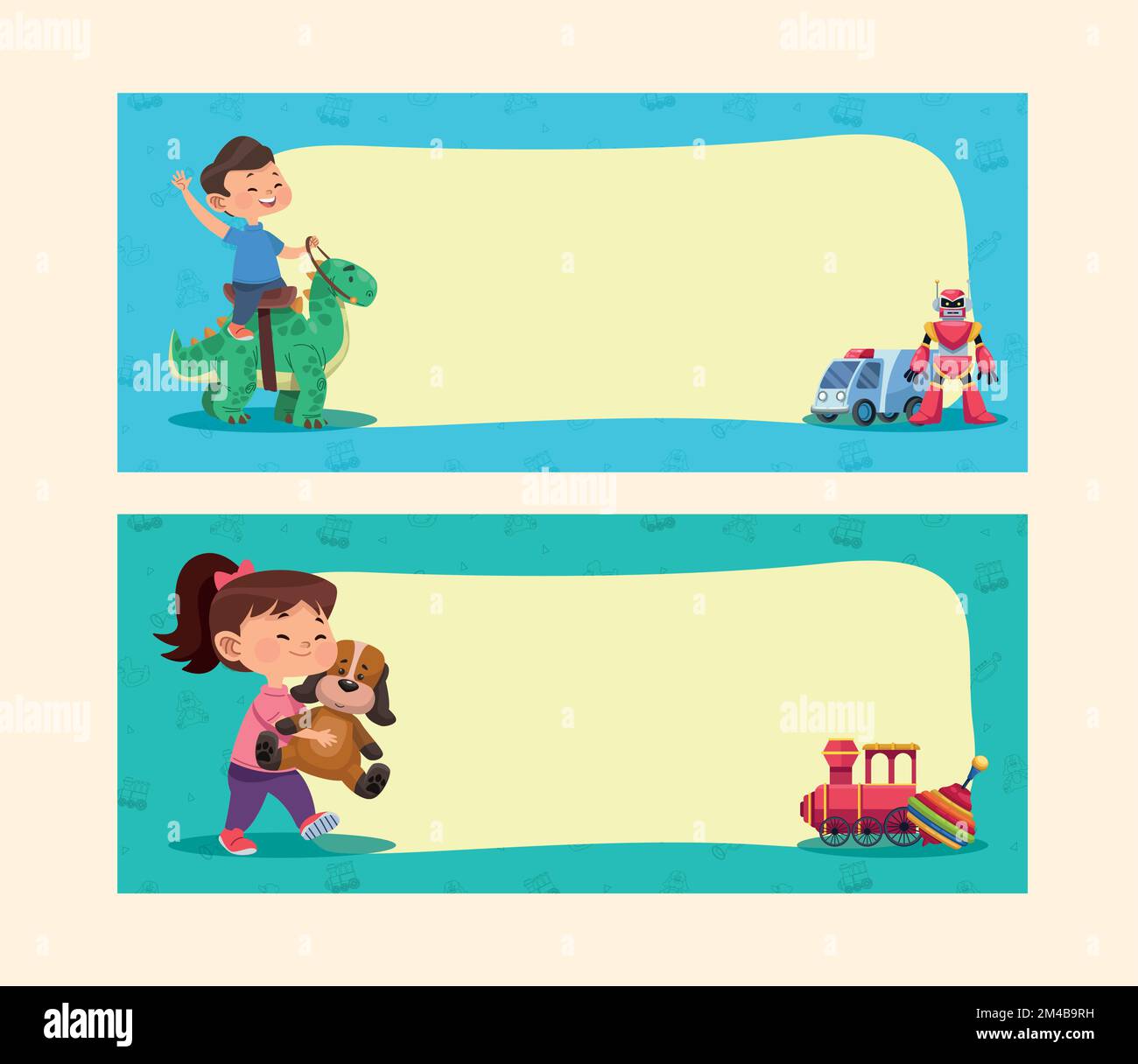 couple of kids playing Stock Vector Image & Art - Alamy