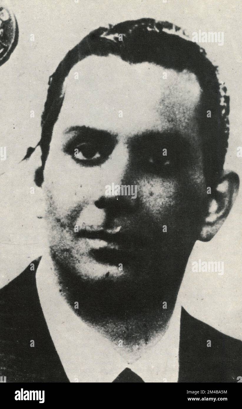 Italian gangster and mafia mobster Angelo La Barbera, Italy 1950s Stock