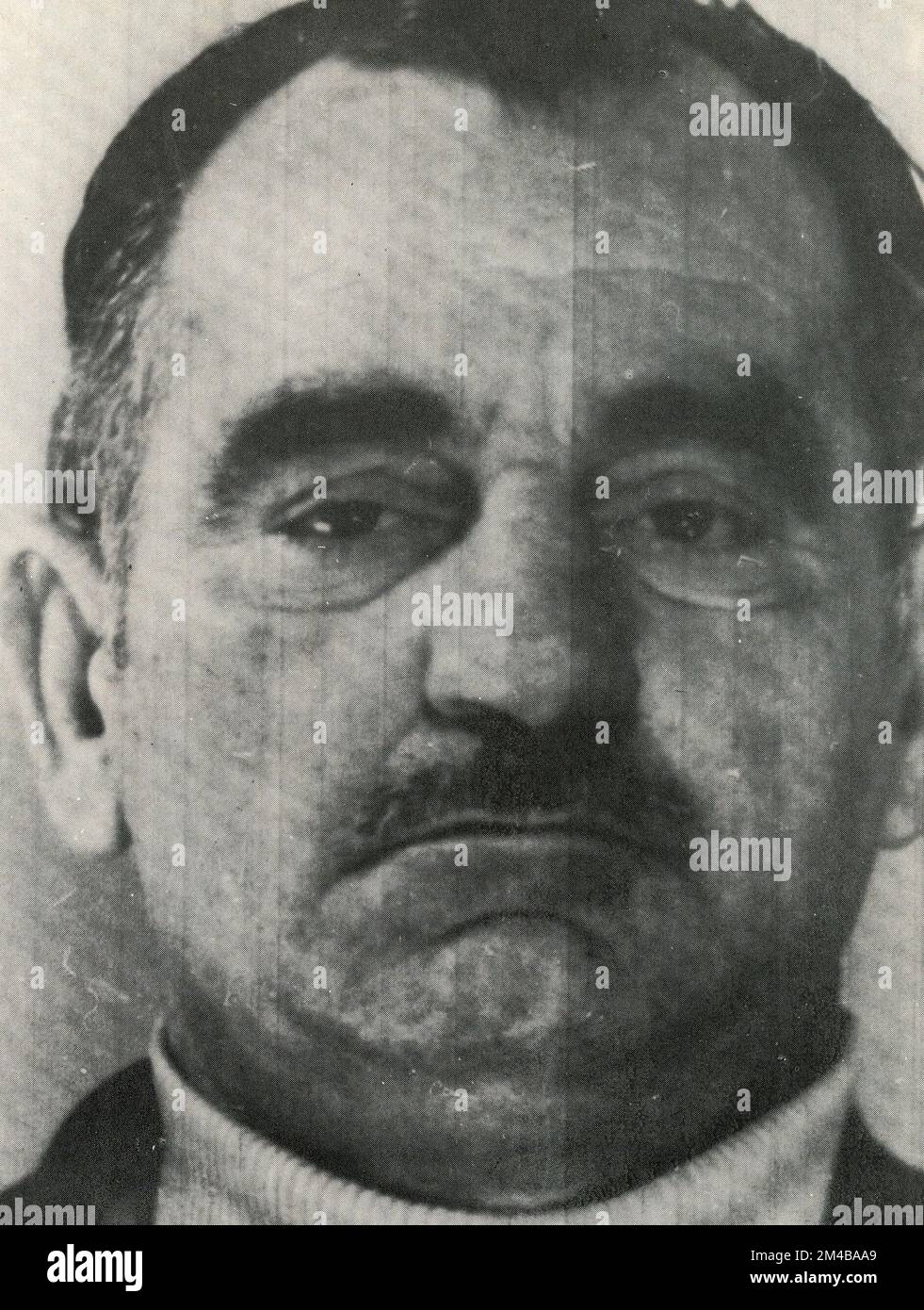 Italian gangster and mafia mobster Angelo Moncada, Italy 1950s Stock