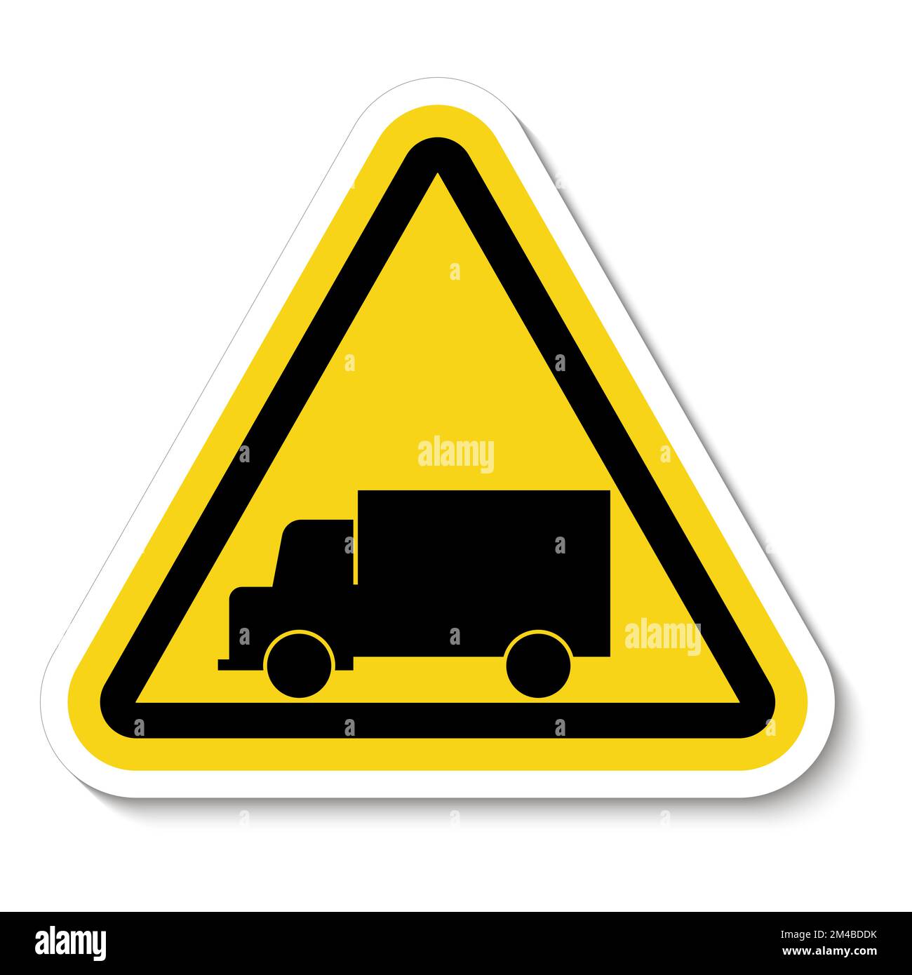 Vehicle crossing sign Cut Out Stock Images & Pictures - Alamy