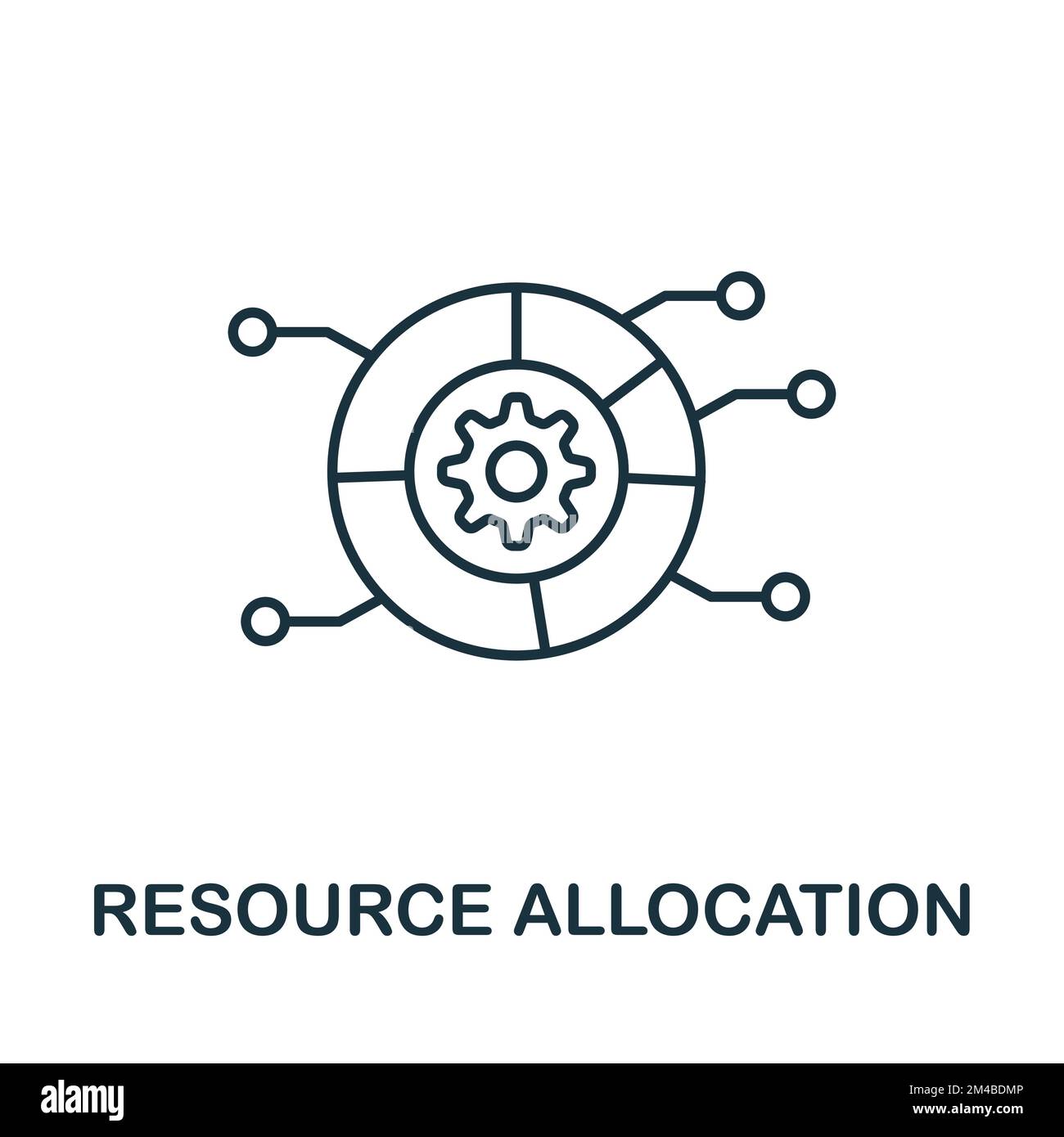 Resource Allocation icon. Monochrome simple Product Management icon for ...