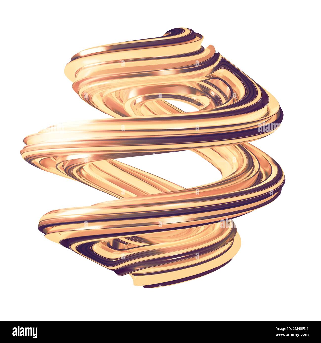 A spiralshaped object on a white background Stock Photo Alamy