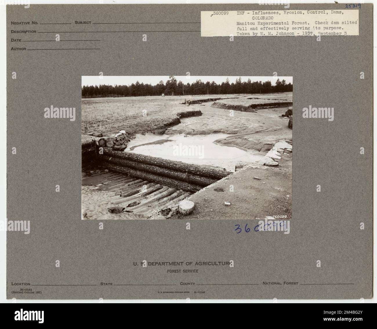 Erosion Control: Gully Plug - Colorado. Photographs Relating to ...