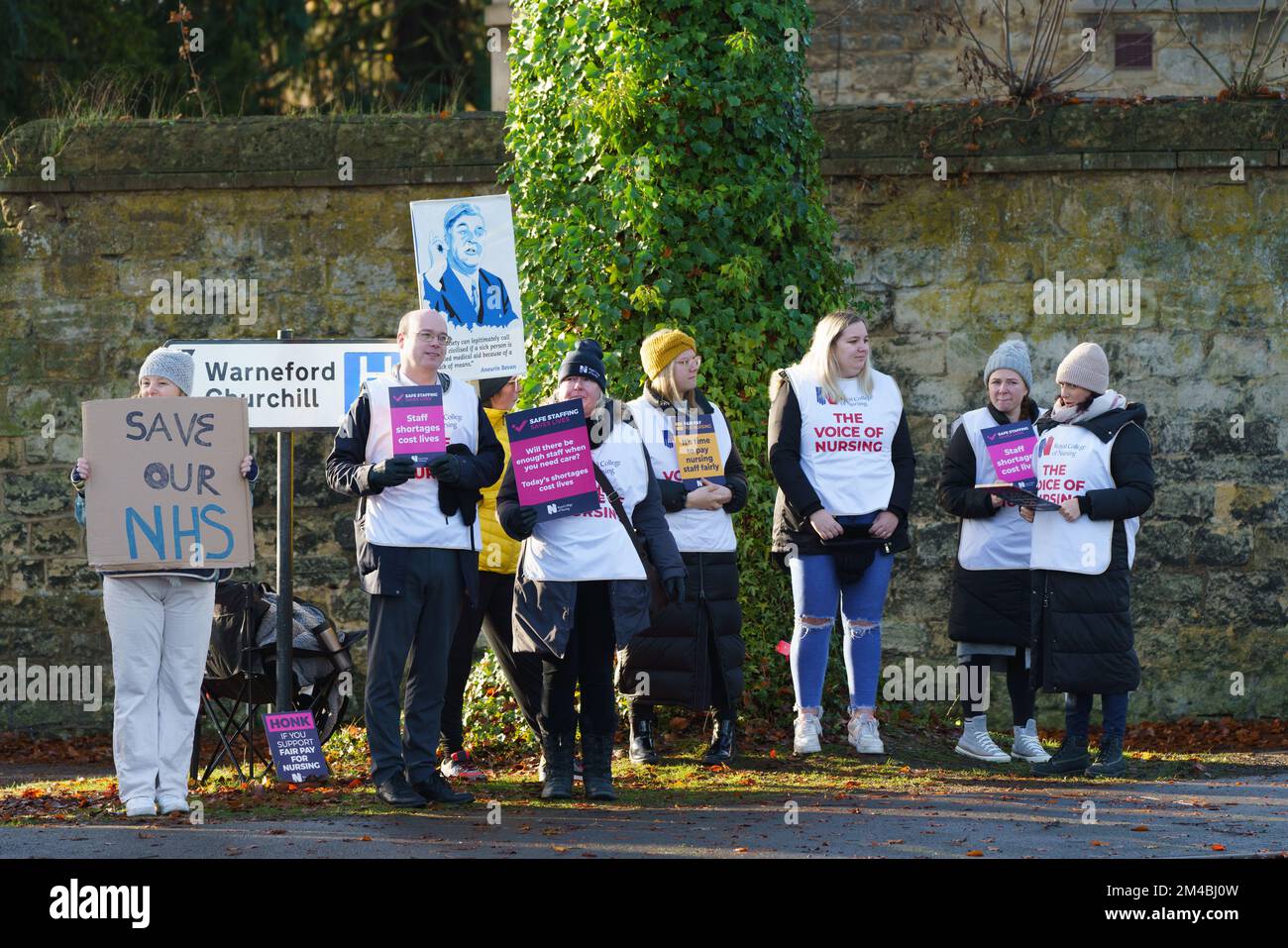 December 20th 2022. Oxford, UK, Nurses took to the picket lines for the