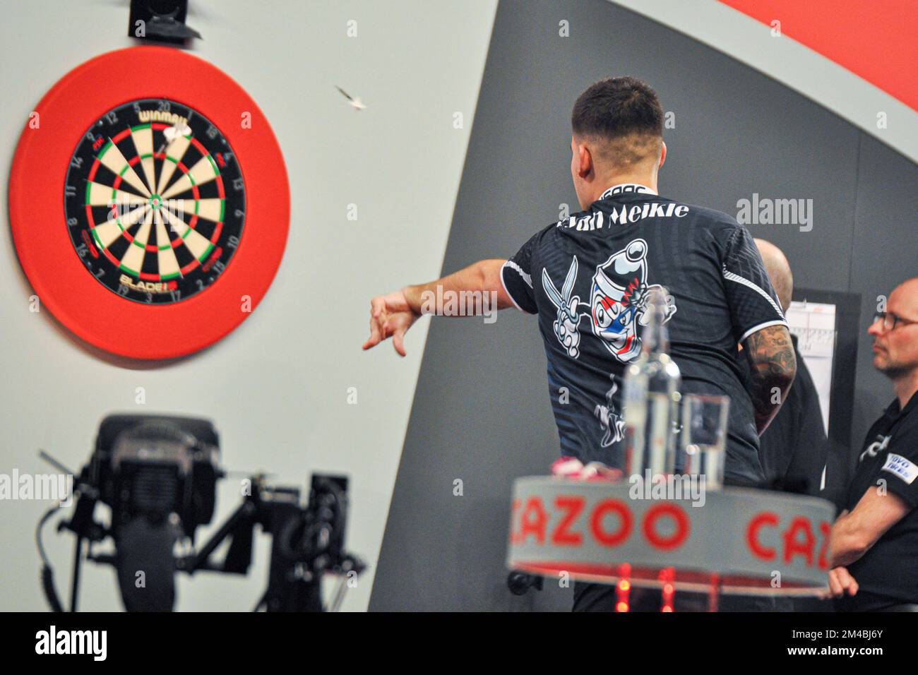 LONDON, UNITED KINGDOM - DECEMBER 17: Ryan Meikle of England in action during his First Round match at the 2022/23 Cazoo World Darts Championship at Alexandra Palace on December 17, 2022 in London, United Kingdom. (Photo by Pieter Verbeek/BSR Agency) Stock Photo