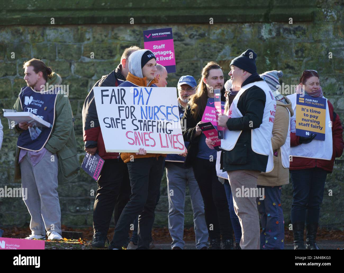 December 20th 2022. Oxford, UK, Nurses took to the picket lines for the