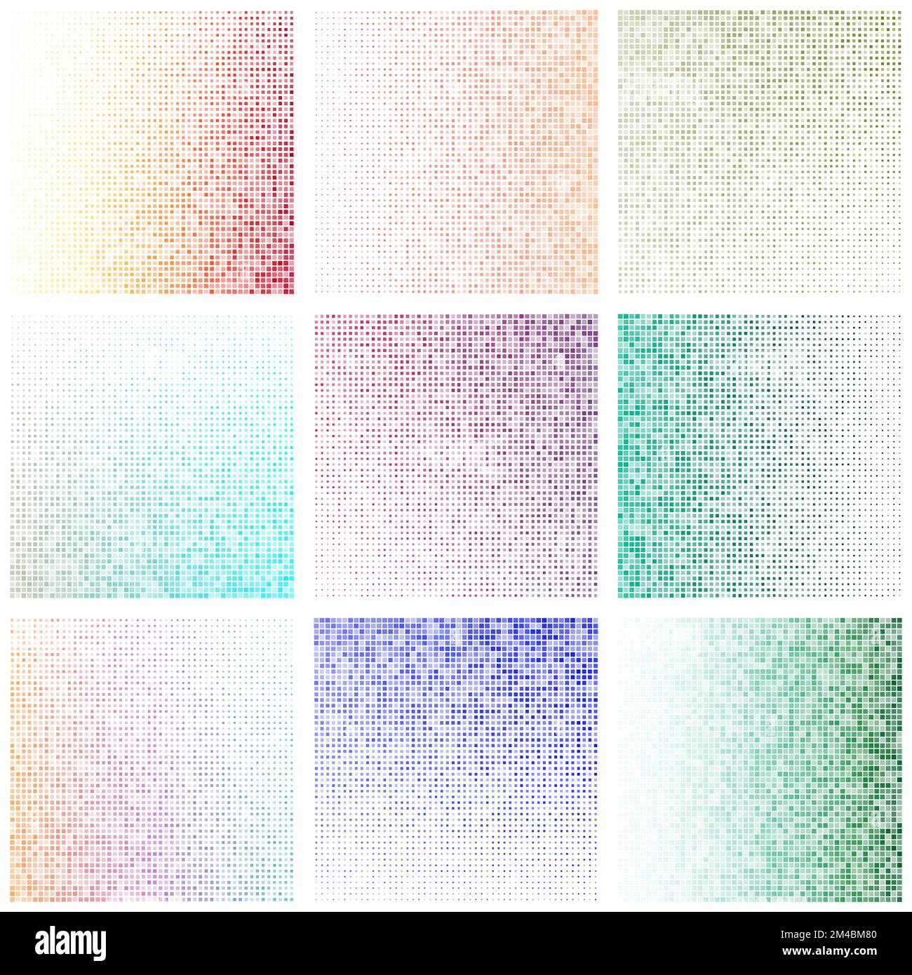 Set of geometric backgrounds. Abstract gradient patterns from medium ...