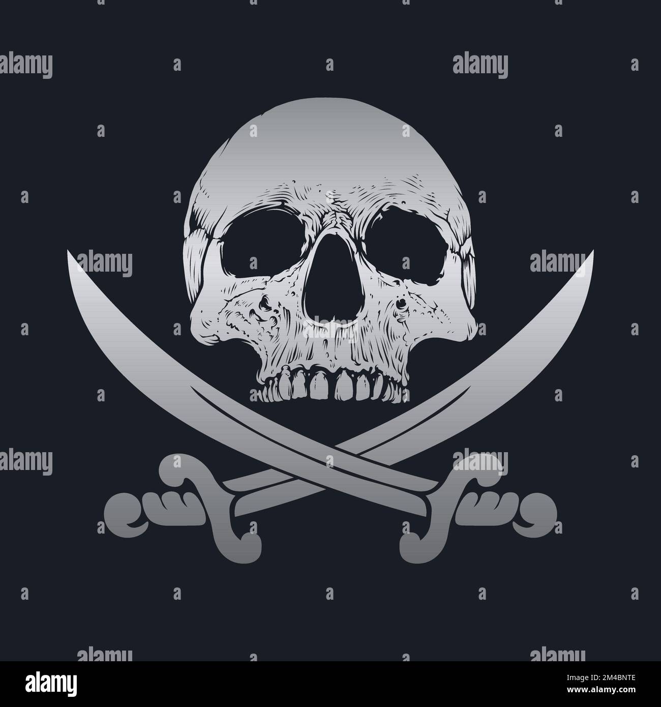 Sword and skull design vector. Editable, resizable, EPS 10, vector ...