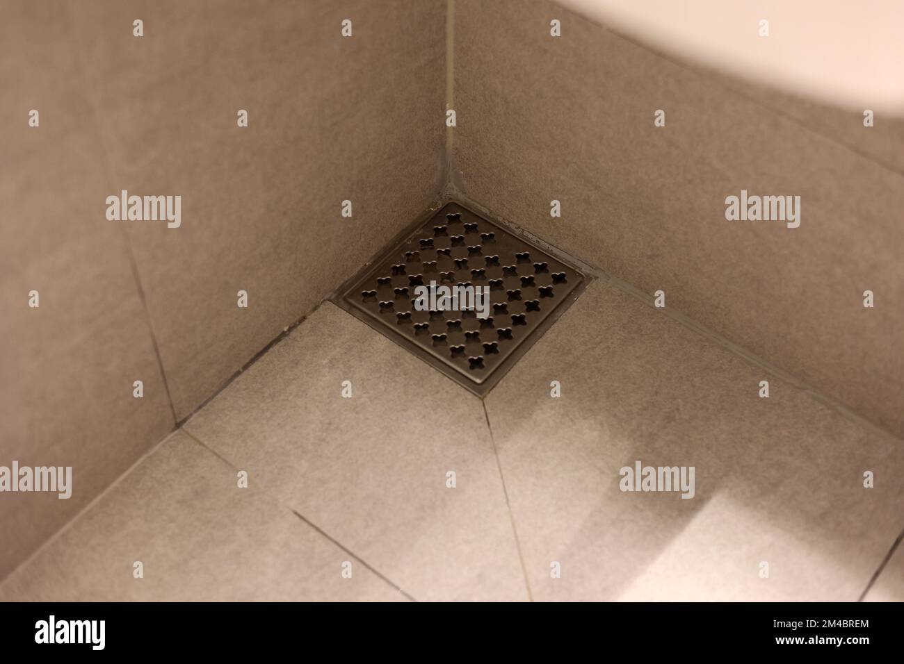 The clean bathroom floor's sink Stock Photo
