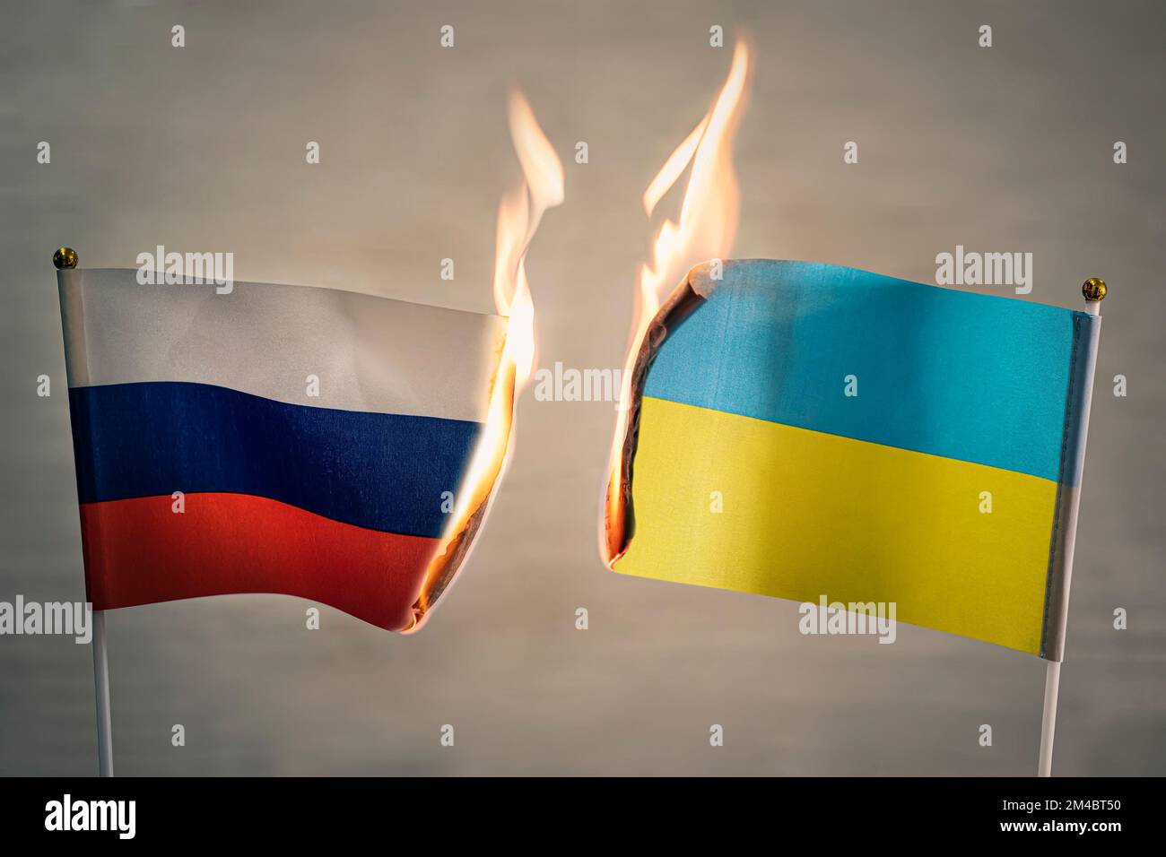 Russia-Ukraine war. Political tension. Hypertension. Management crisis. Uneasy environment. Natural gas crisis and economic sanctions. Stock Photo