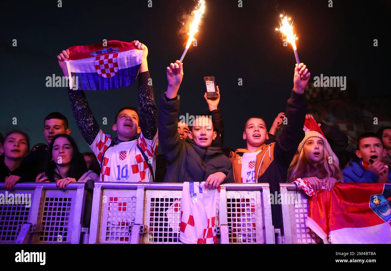 ceremony, football players, Qatar 2022, world cup, Croatian national football team, fans