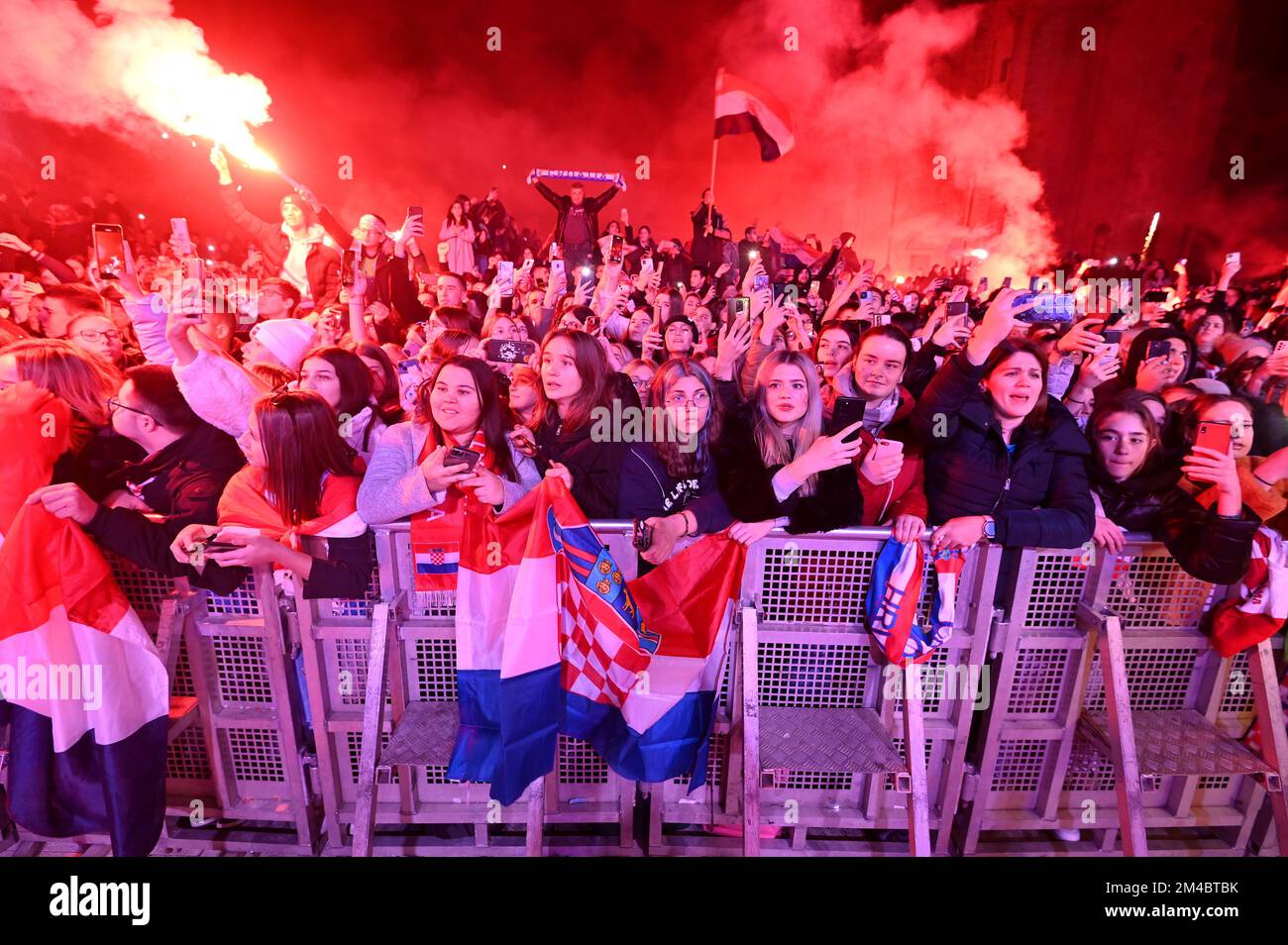 ceremony, football players, Qatar 2022, world cup, Croatian national football team, fans