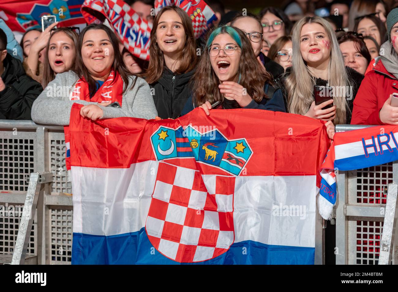 ceremony, football players, Qatar 2022, world cup, Croatian national football team, fans