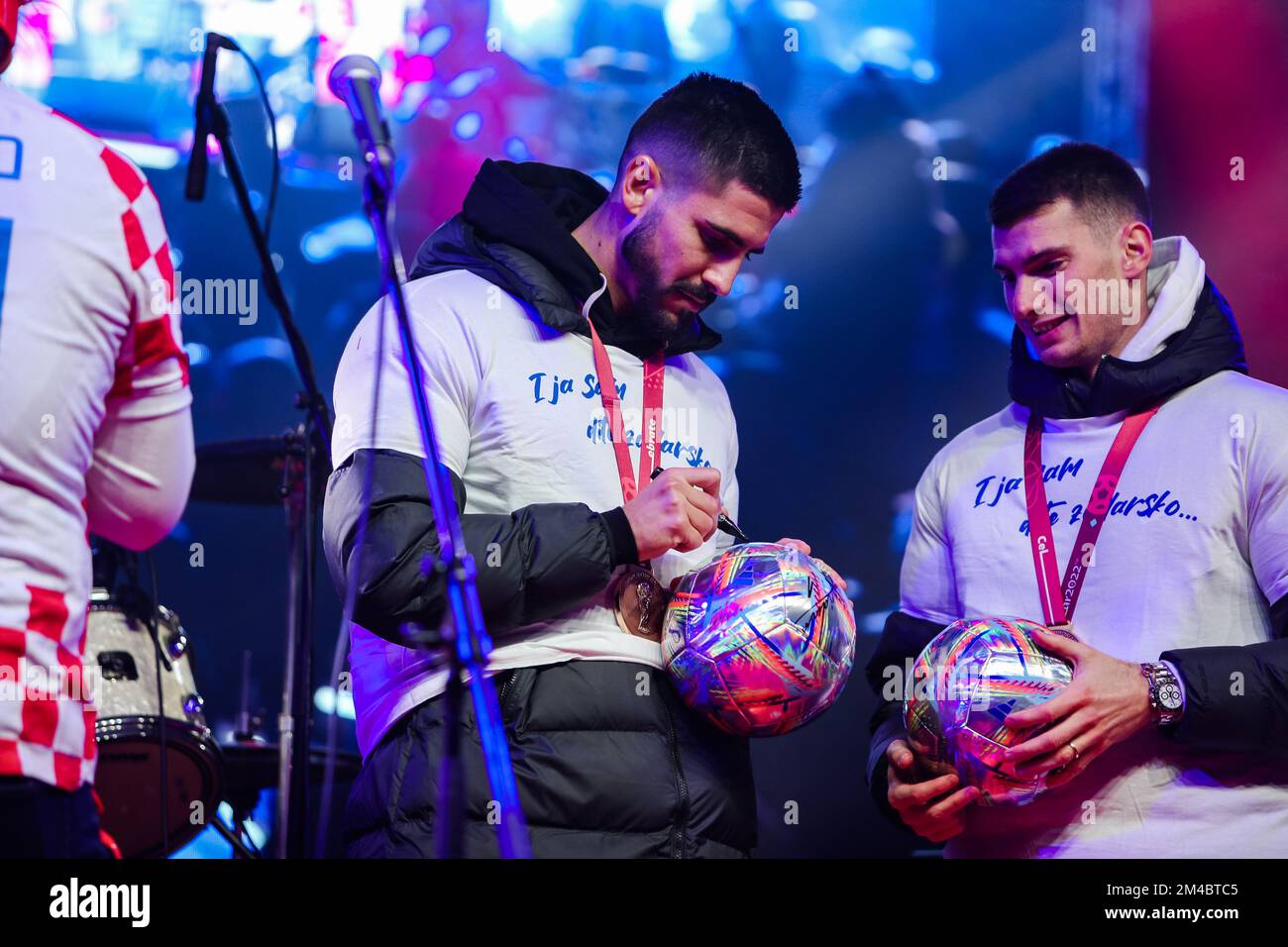 ceremony, football players, Qatar 2022, world cup, Croatian national football team, fans