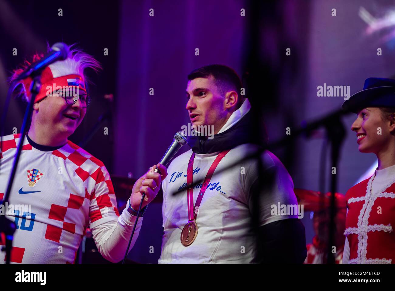 ceremony, football players, Qatar 2022, world cup, Croatian national football team, fans