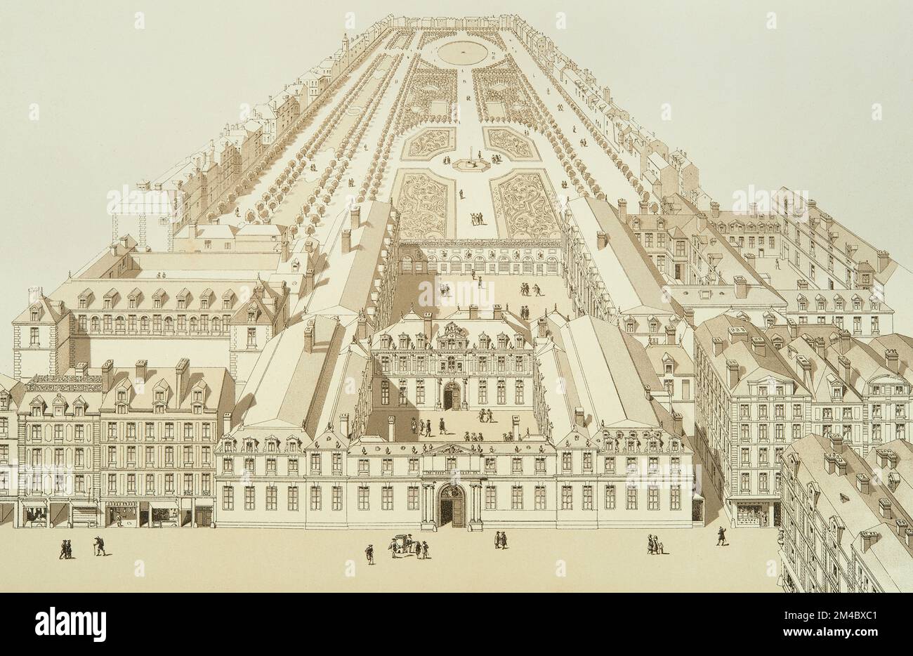 The Palais Royal in Paris in 1679 Stock Photo Alamy