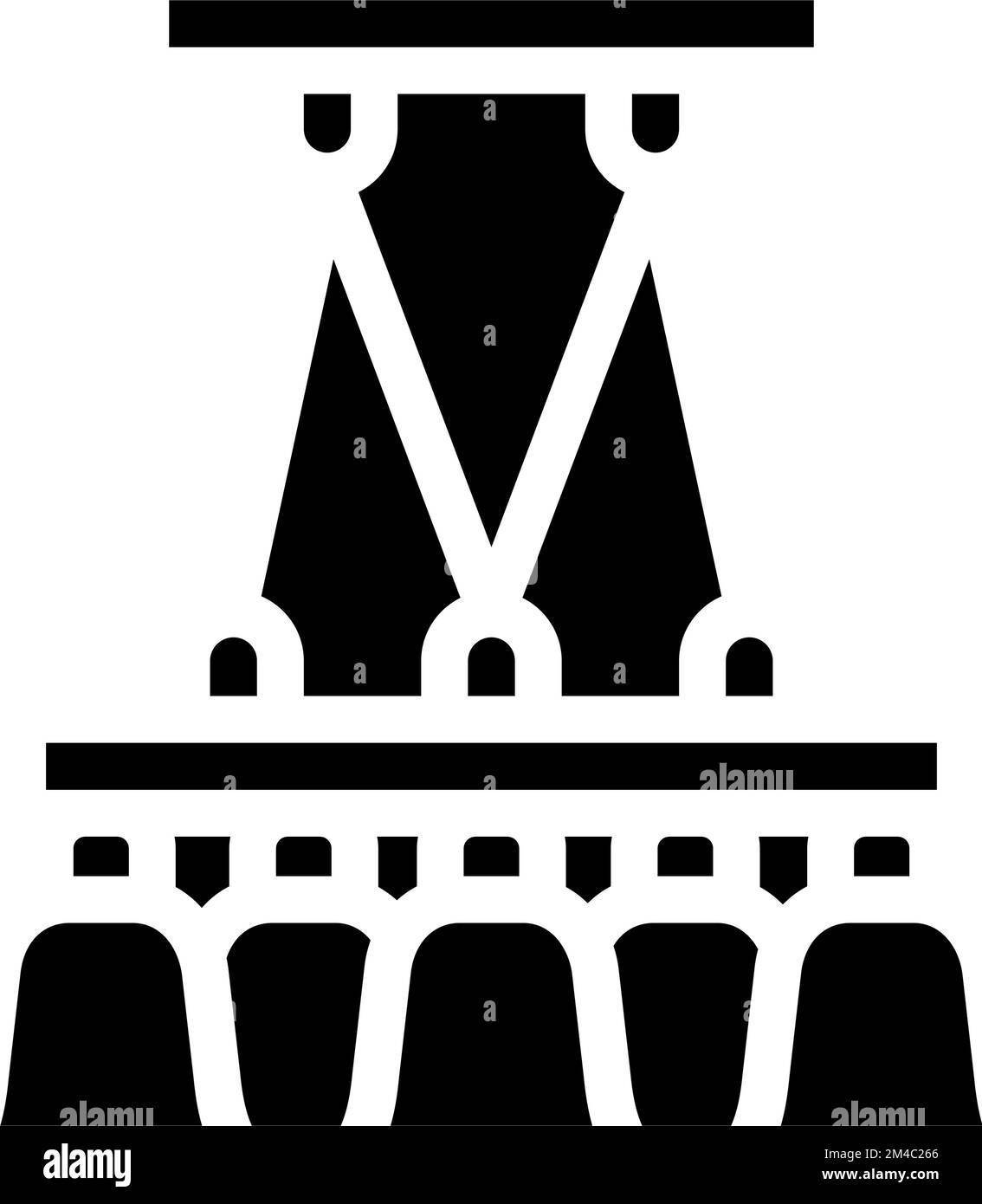 hanging lamp ceiling glyph icon vector illustration Stock Vector Image ...