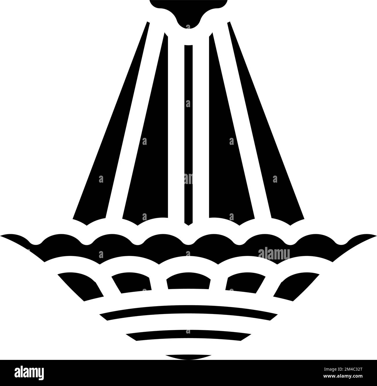 room lamp ceiling glyph icon vector illustration Stock Vector Image ...