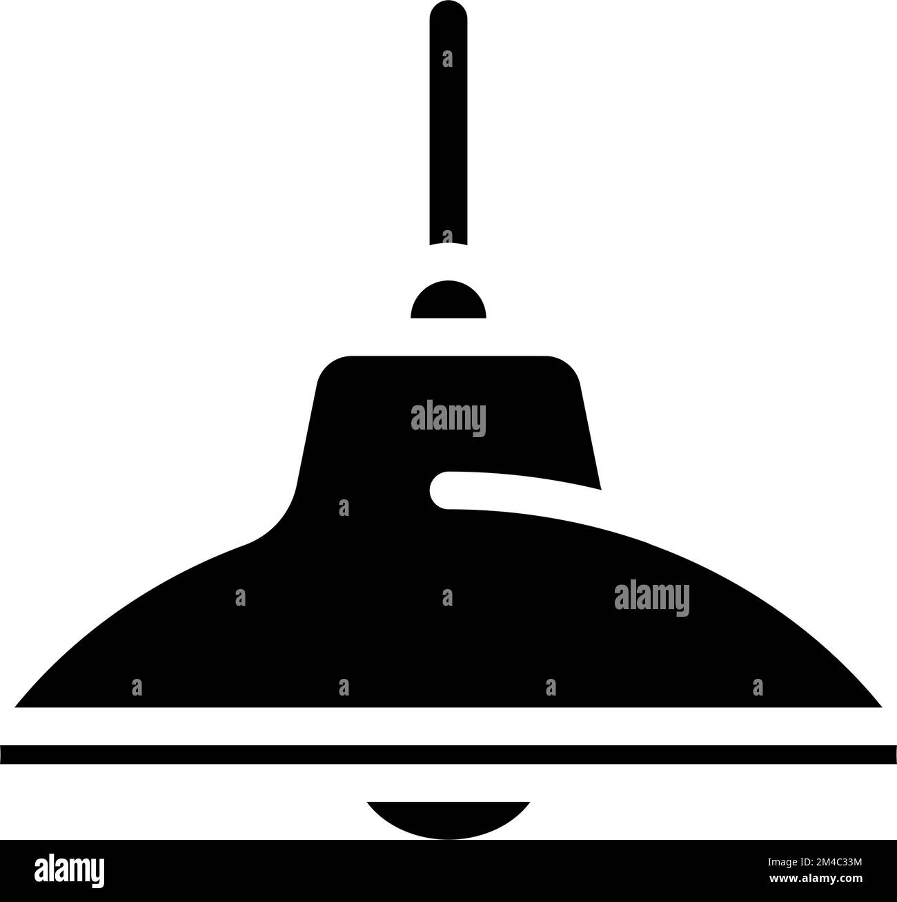 white lamp ceiling glyph icon vector illustration Stock Vector Image ...