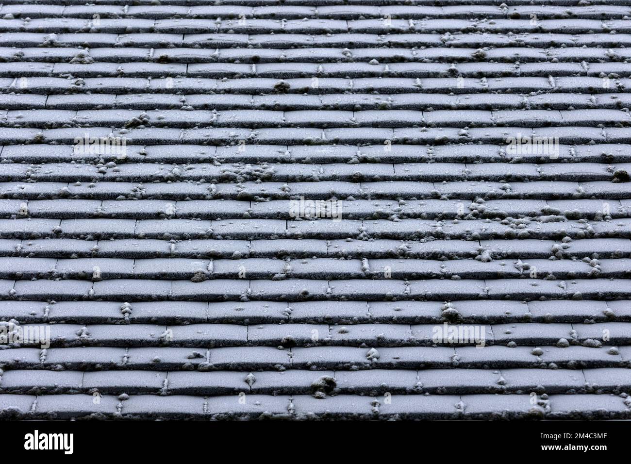 BACKGROUND TEXTURE Old Clay Roof Tiles Covered In Frost Stock Photo background-texture-old-clay-roof-tiles-covered-in-frost-stock-photo