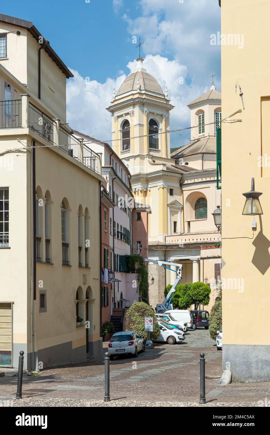 historical centre, pieve di teco, italy Stock Photo