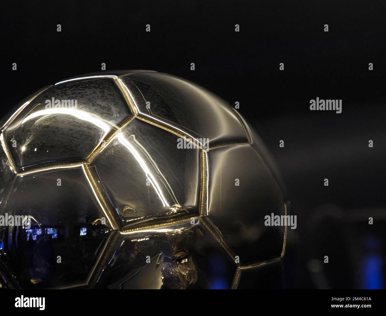 soccer ball best player winning trophy detail close up Stock Photo Alamy
