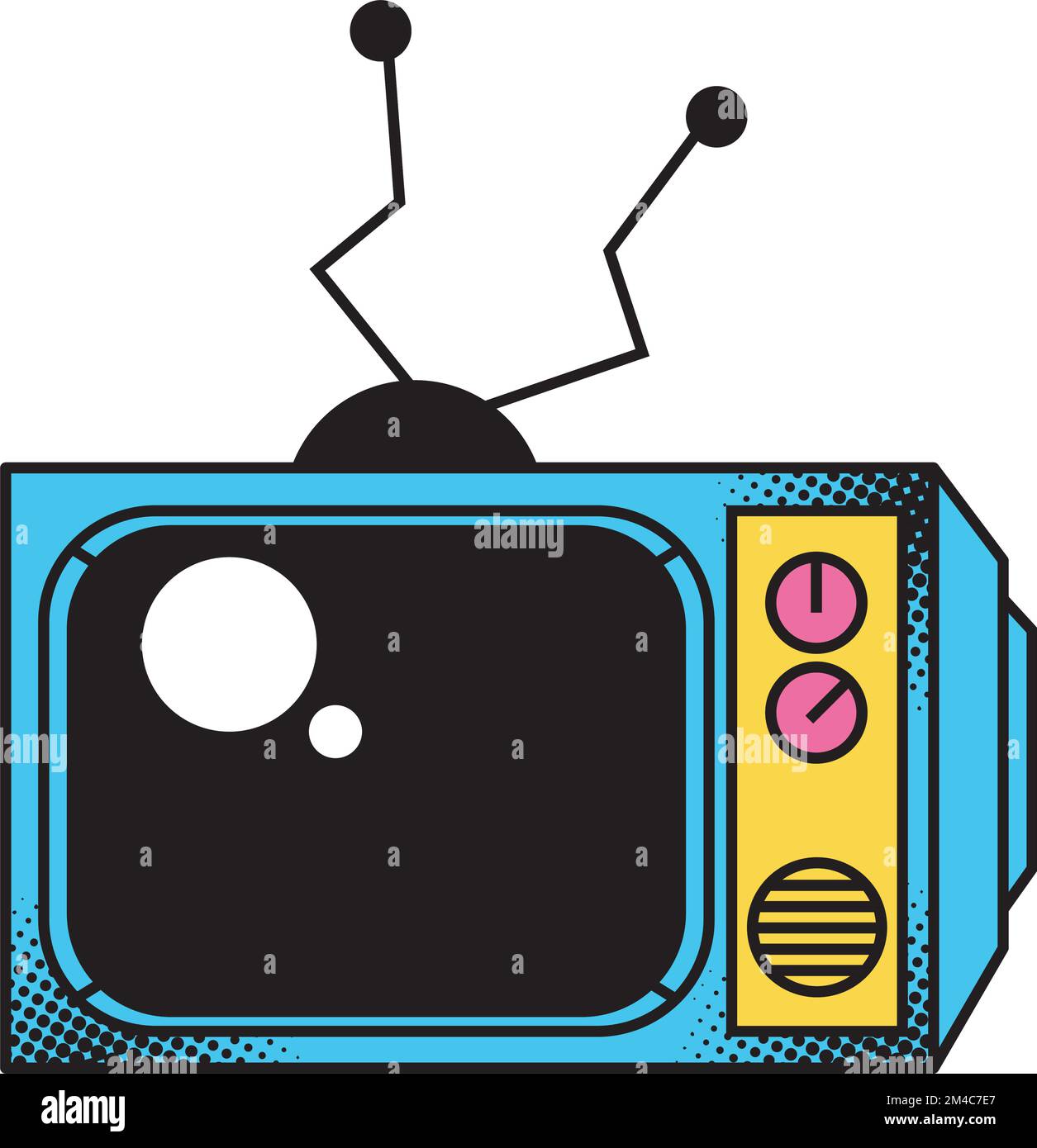 tv pop art style Stock Vector Image & Art - Alamy