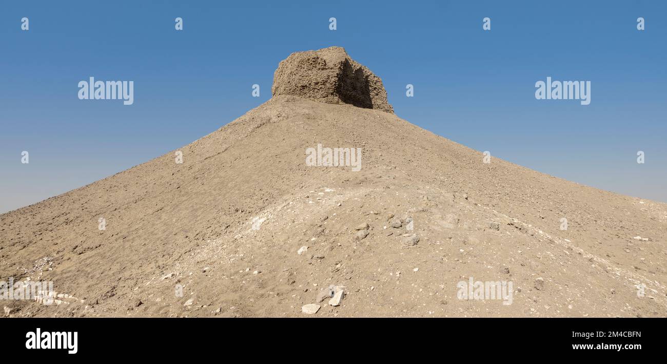 Amenemhat III, Black Pyramid at Dahshur, Egypt Stock Photo