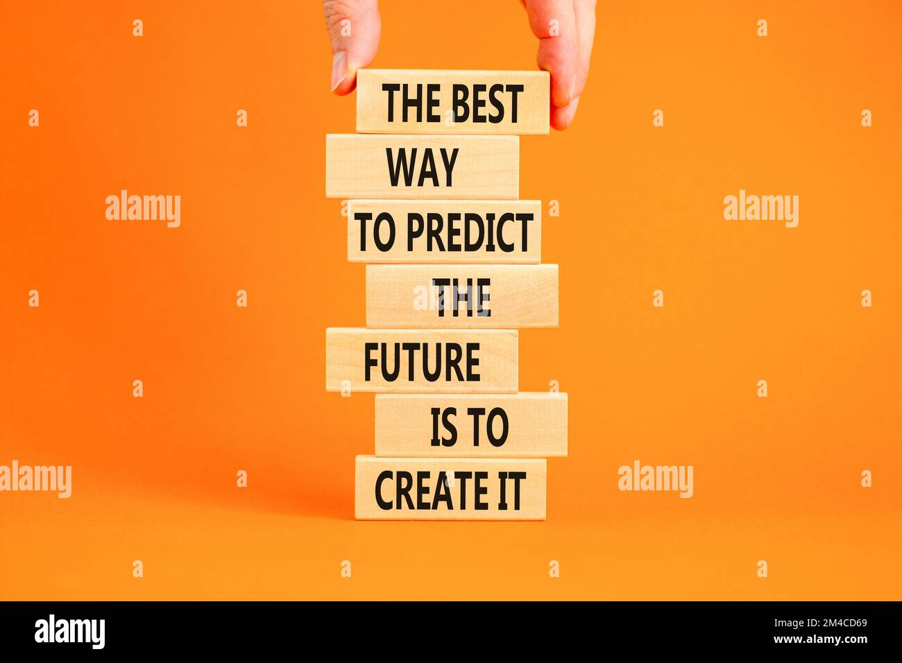 Create future symbol. Concept words The best way to predict the future ...