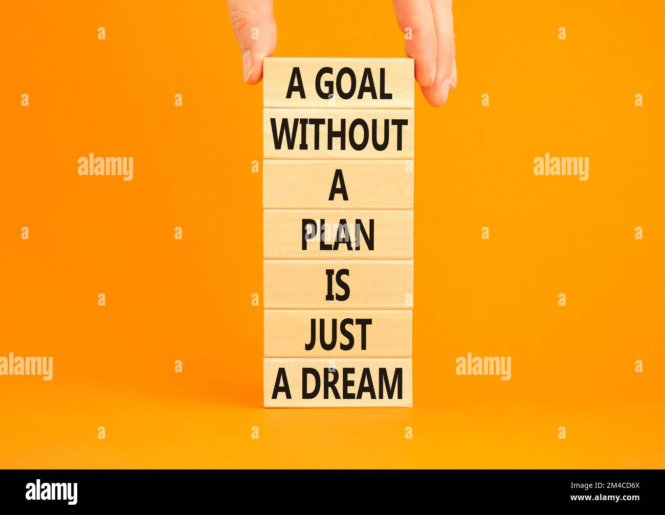 Goal and plan symbol. Concept words A goal without a plan is just a ...