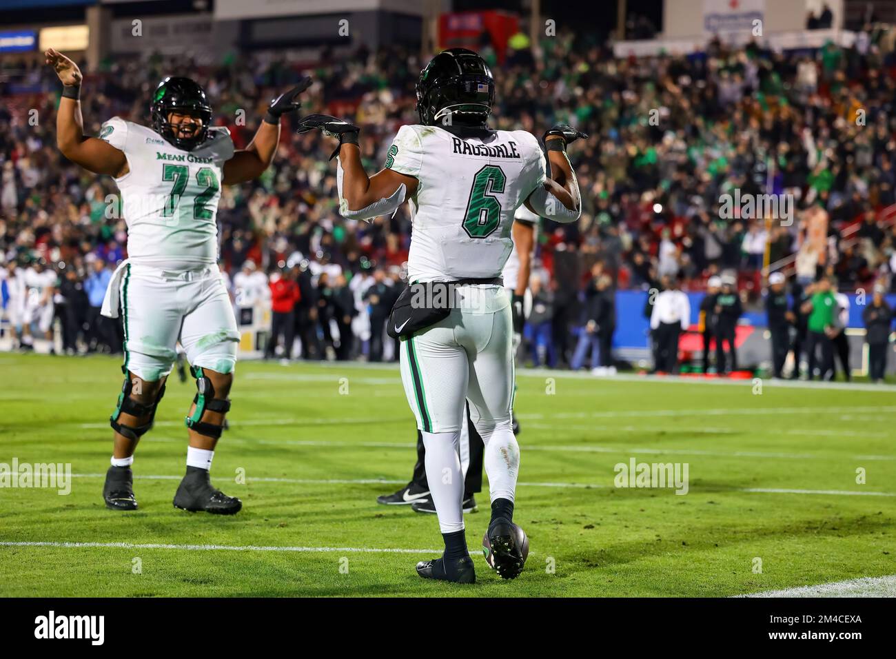 North texas football deals score