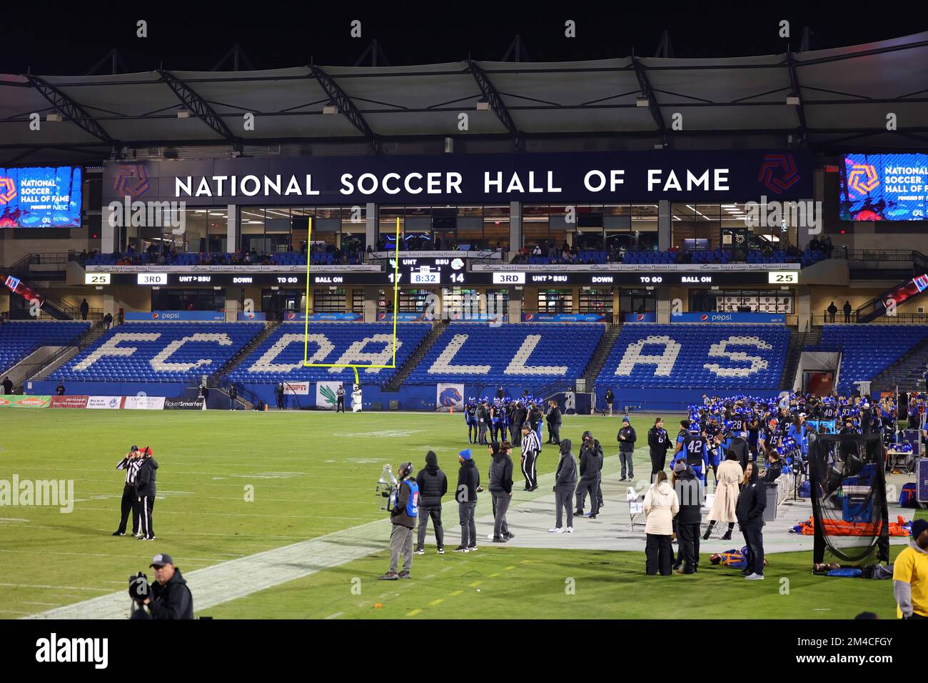 Toyota Stadium during halftime of the 2022 Frisco Bowl college football