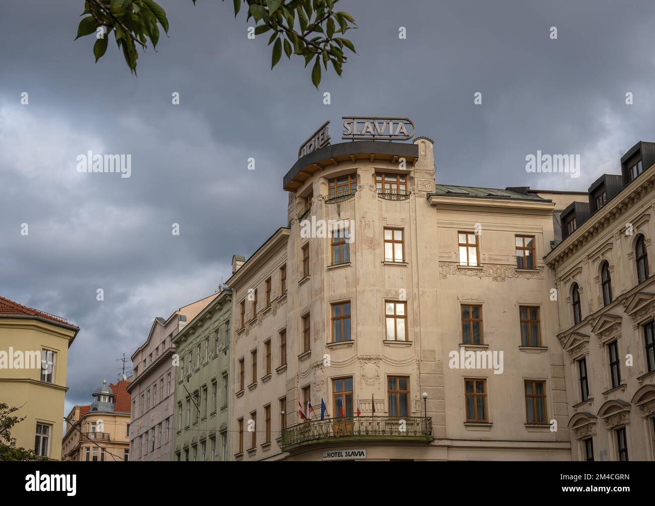 Hotel Slavia - Brno, Czech Republic Stock Photo