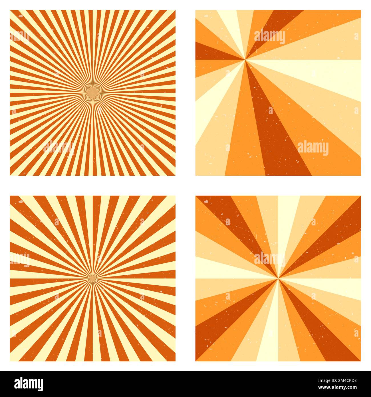 Astonishing vintage backgrounds. Abstract sunburst covers with radial ...