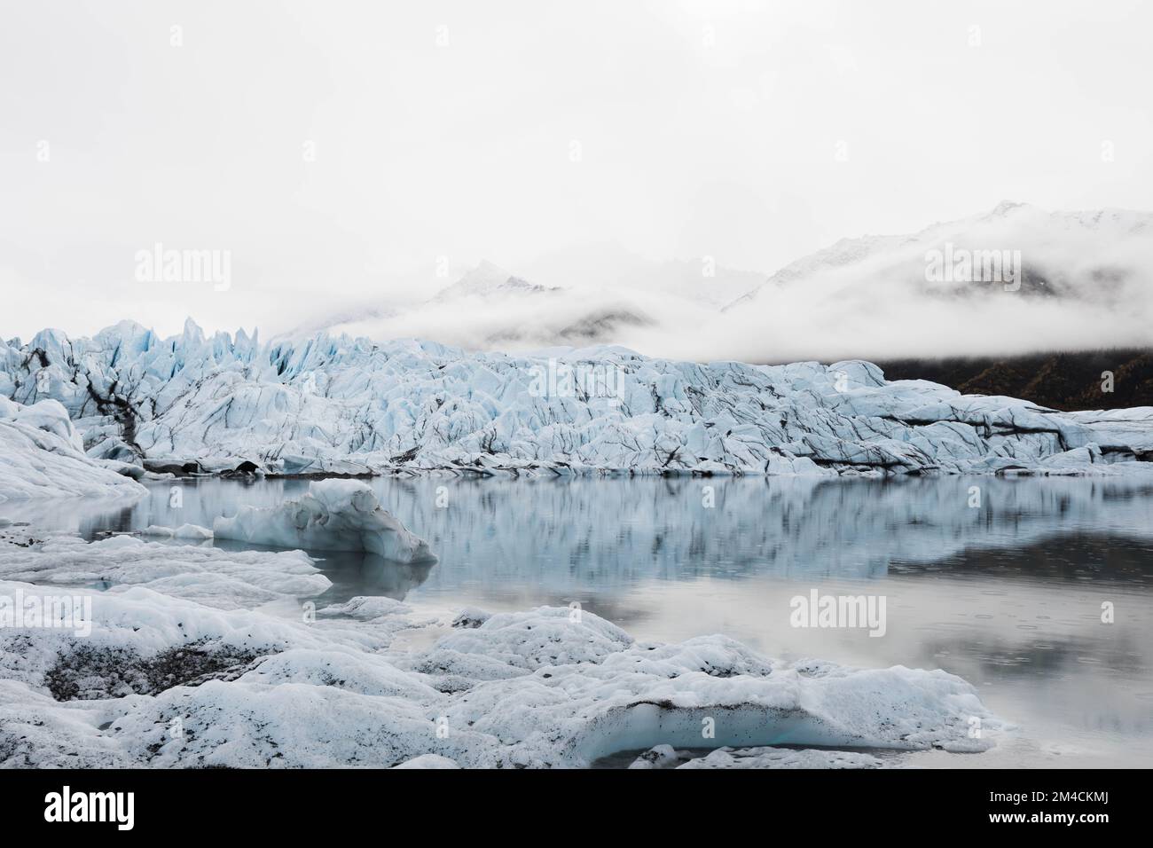 Matanuska Glacier Alaska View Anchorage Stock Photo