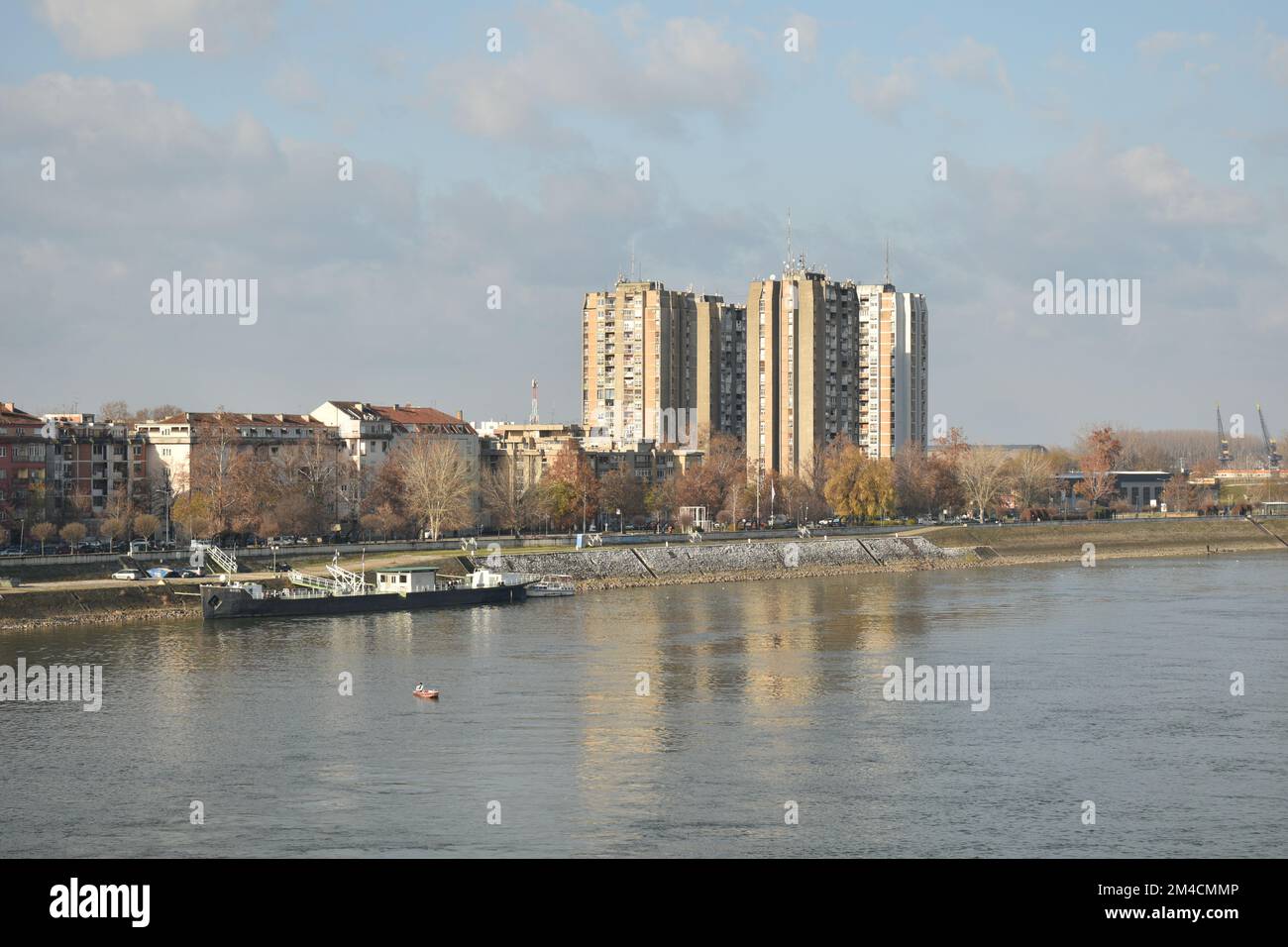 Danube quay in Novi Sad Stock Photo Alamy