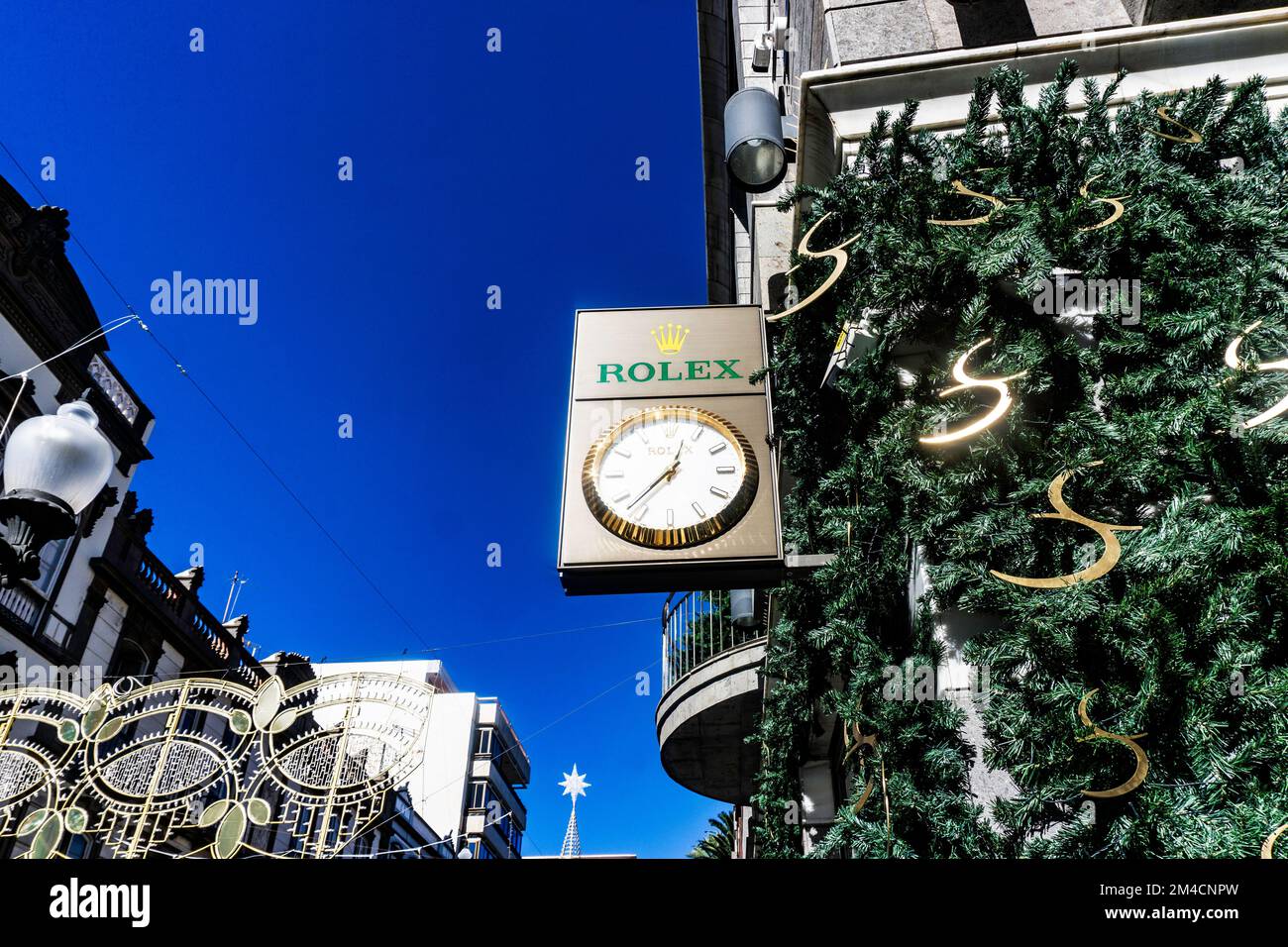 Lim billede Anvendt A Rolex branded clock outside a jewellery store in Las Palmas, Gran Canaria  Stock Photo - Alamy