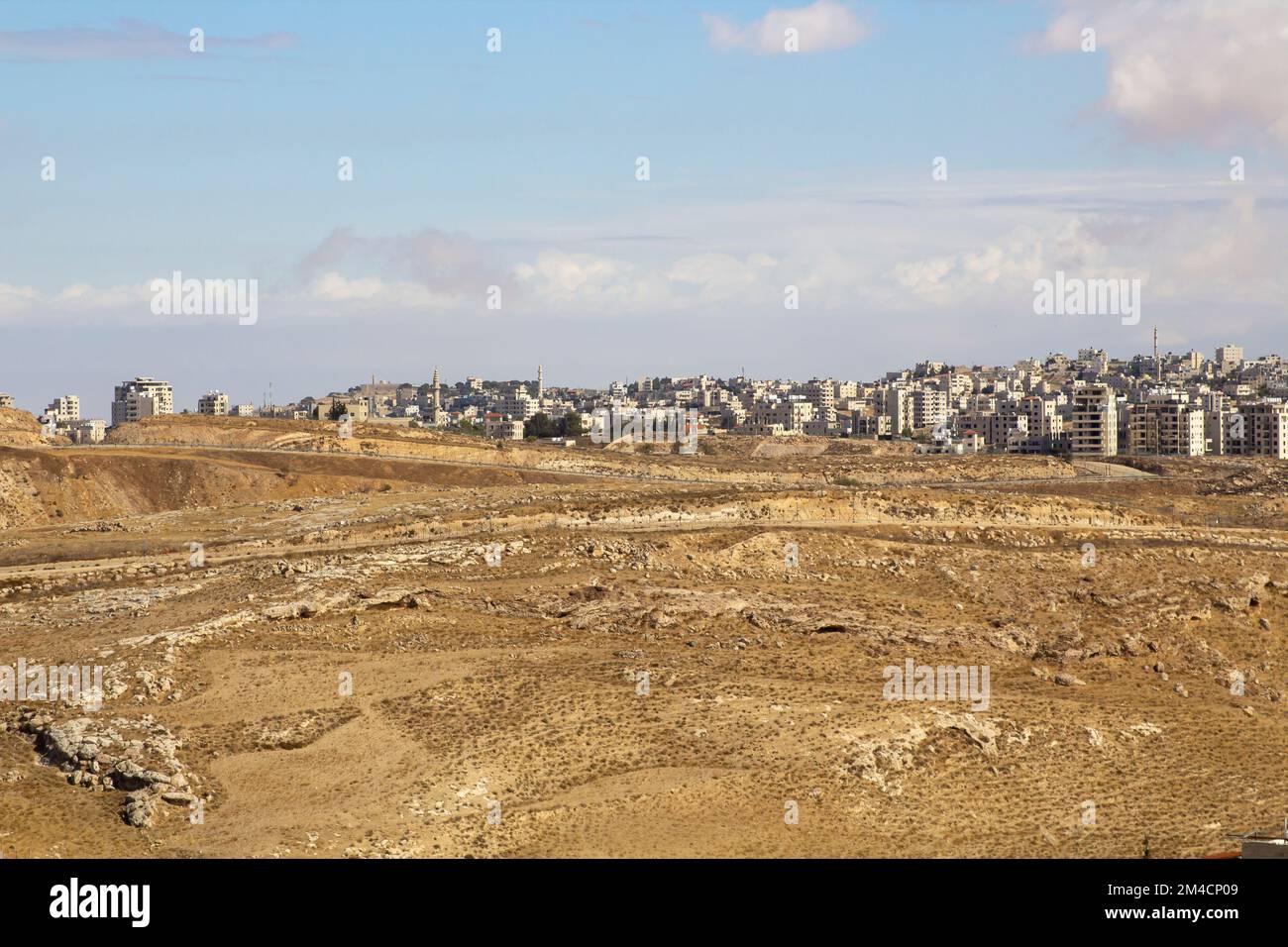 8 Nov 2022 The suburbs of Bethlehem Israel on the West Bank seen from the vantage point overlooking the so called shepherd's fields Stock Photo