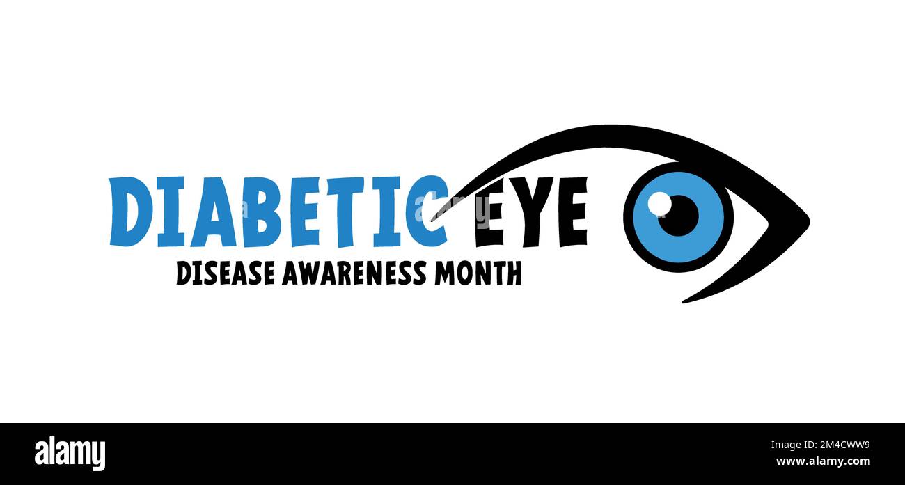 Diabetic eye, disease awareness month. Doctor stethoscope. World