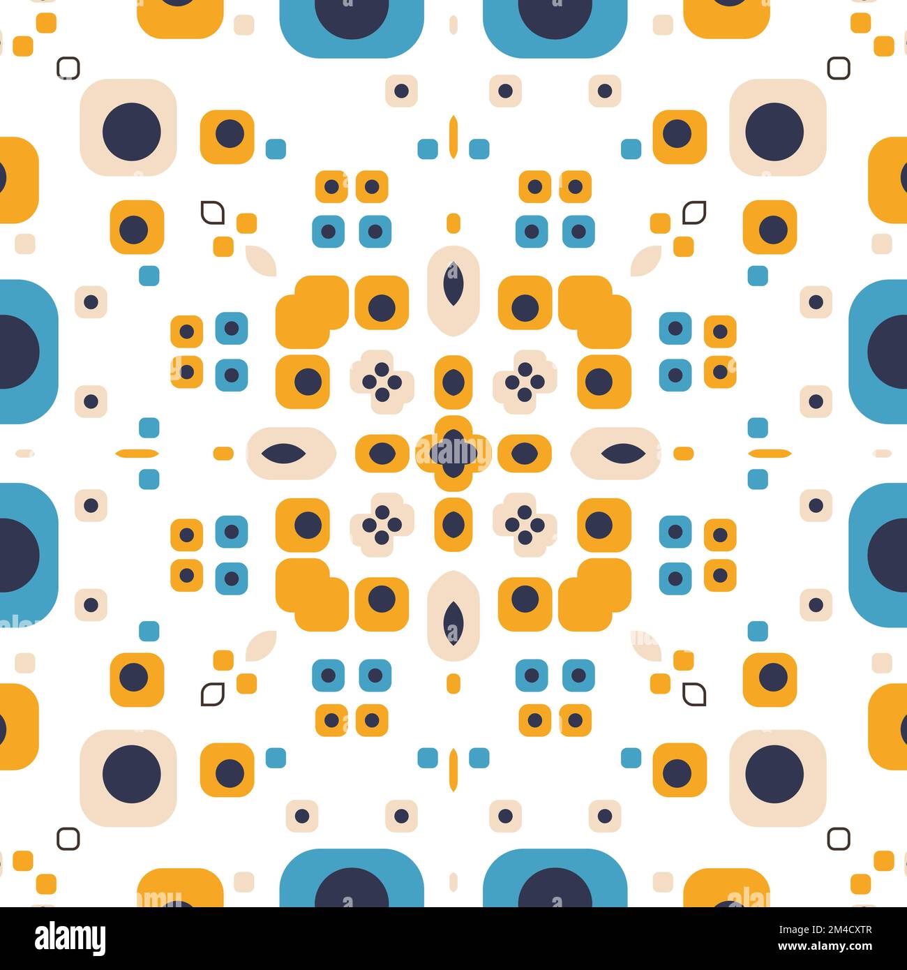 white seamless geometric background. Vector illustration Stock Vector