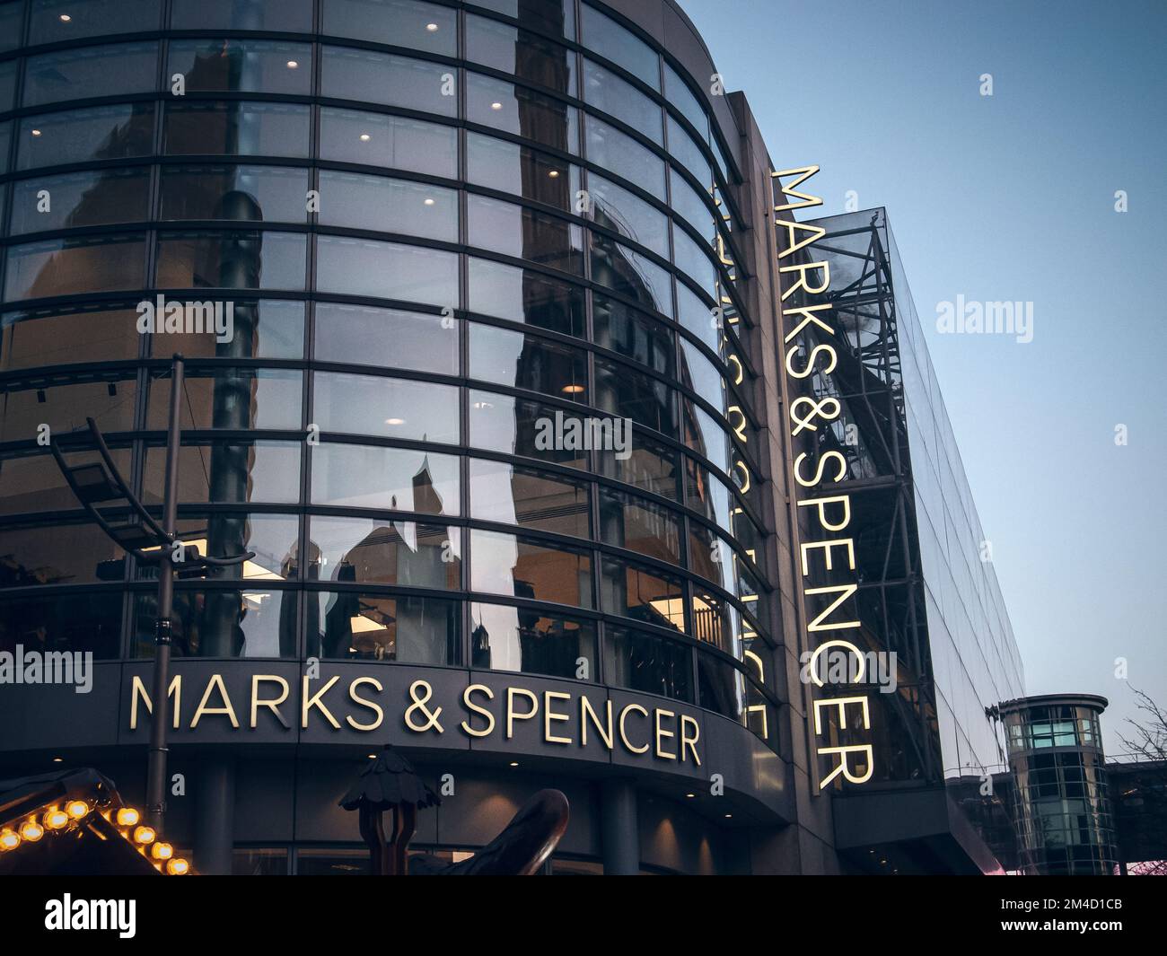 Marks & Spencer department store in England Stock Photo Alamy