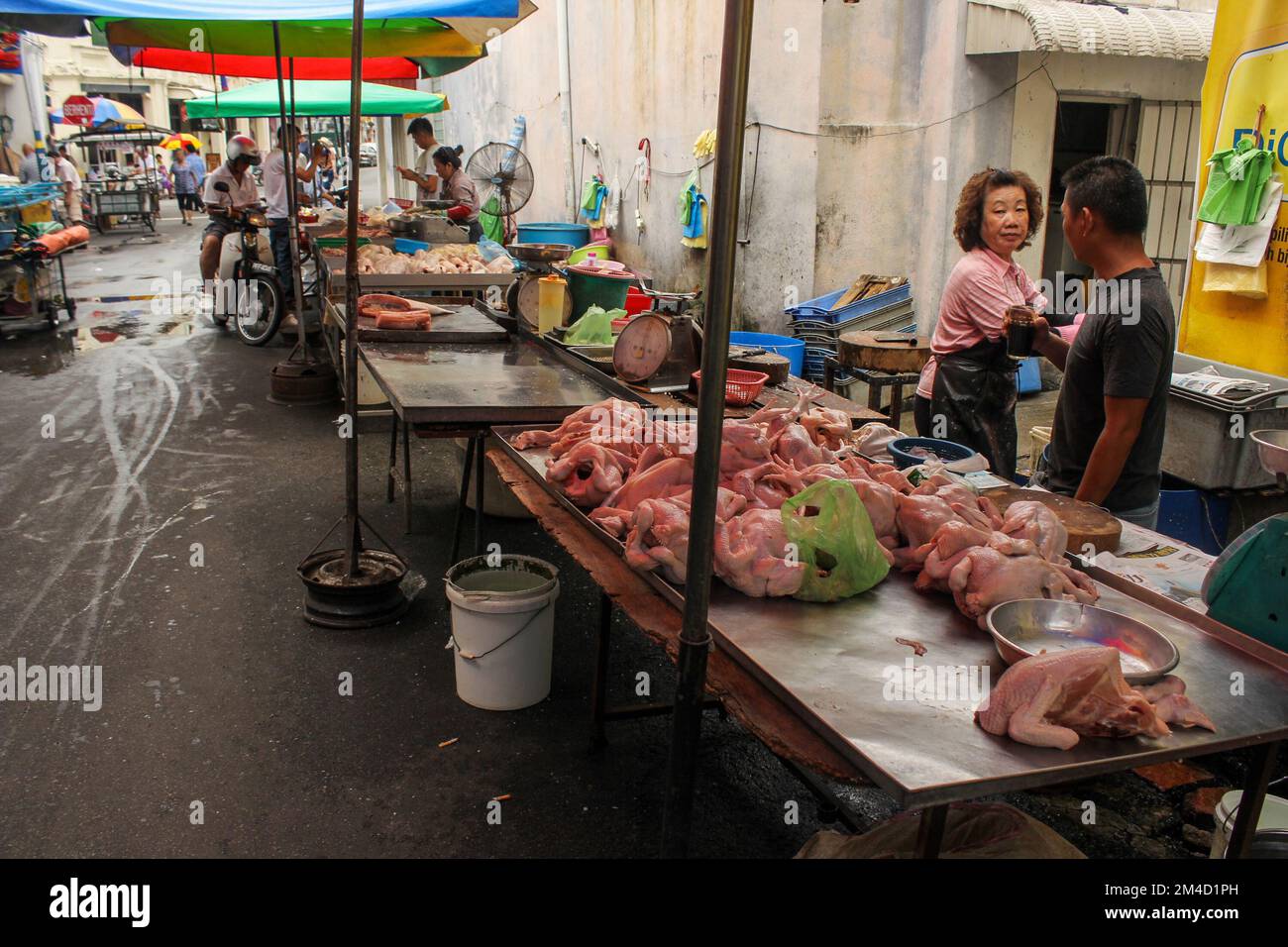 Penang, Malaysia November 2012 A street stall selling